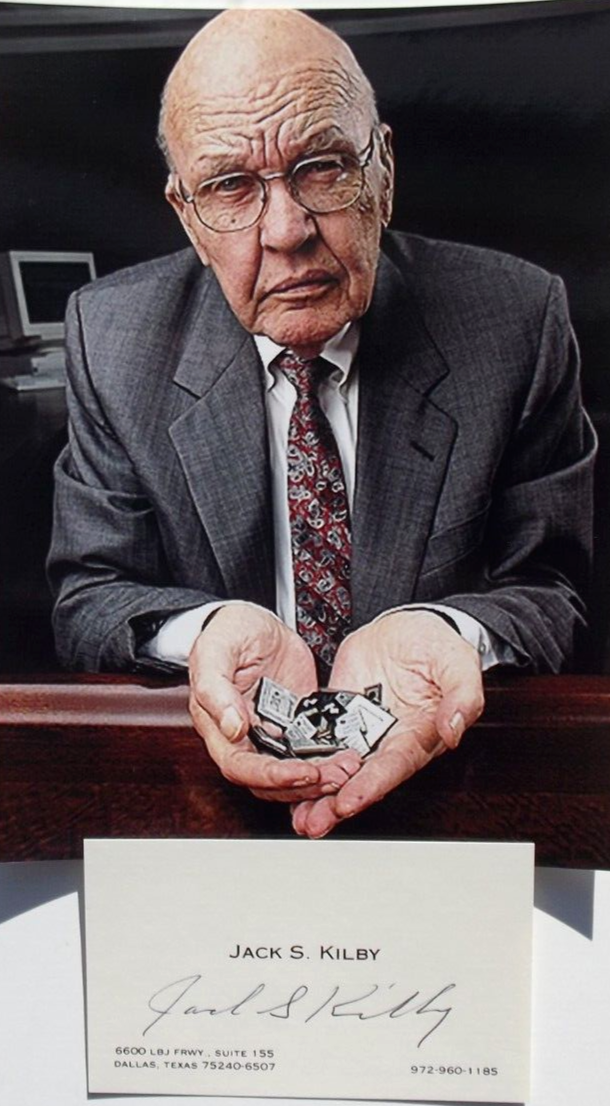 Jack Kilby Signed Autographed Business Card Microchip Inventor Nobel