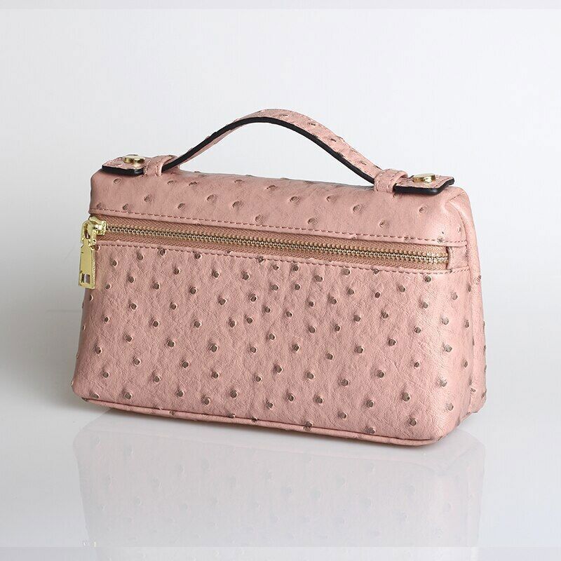 Bolso sin asas de cuero PU con patrón para mujer de moda maquillaje bolso cartera bolso damas