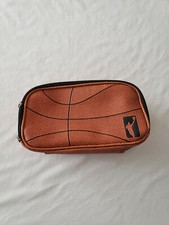 BASKETBALL PLEATHER Pencil Box Zipper Case MULTIPLE COMPARTMENTS BACK TO SCHOOL