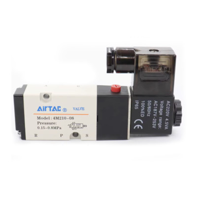 1PCS New AirTAC Solenoid Valve 4M210-08 DC12V DC24V AC110V AC220V Module