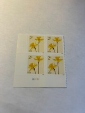 U. S. Stamp Plate Block SC 5898 Daffodils 2024 PL B11111 MNH