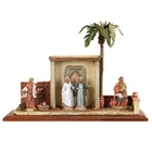 religious art FONTANINI scene life of Christ - wedding of cane crib shepherds