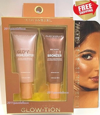 Glow-Tion Sunkissed Glowy Highlighter & Glowy Bronzer by Ruby & Millie