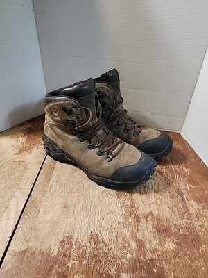 Merrell Phaser Peak Hiking Boots Mens 10 Brown Leather Waterproof Vibram Shoes