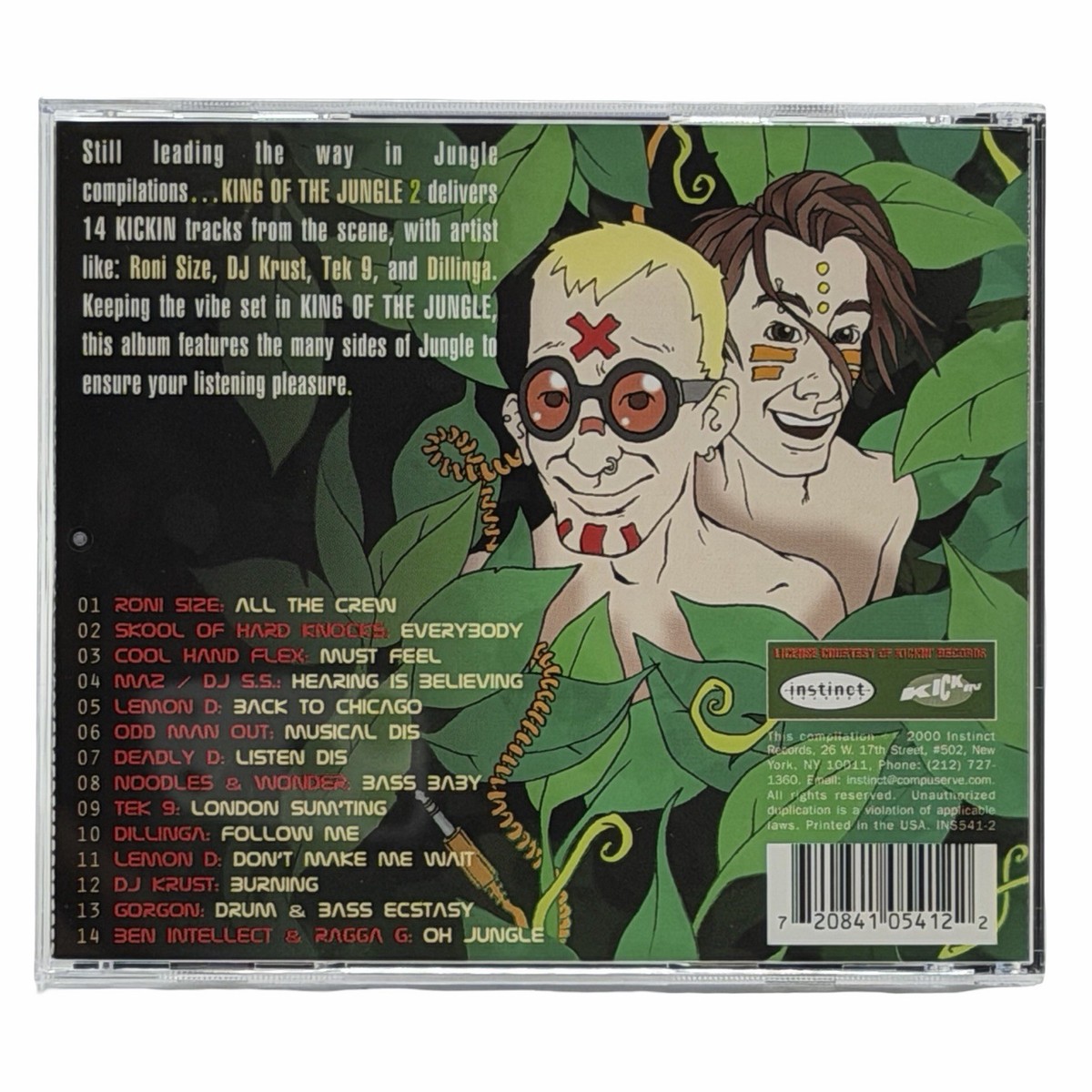 King Of The Jungle 2 (CD, 2000) Electronic Jungle Drum n Bass