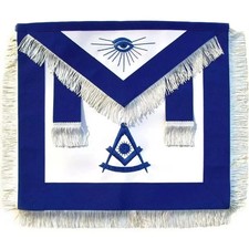Masonic Past Master Apron Royal Blue Hand Embroidered Blue Lodge Regalia