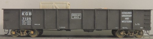 GÓNDOLA ROJA CABOOSE KGB 40' CON CARGAS MAGNÉTICAS RTR MW KD'S CAR # 7125 | Zustand: Used