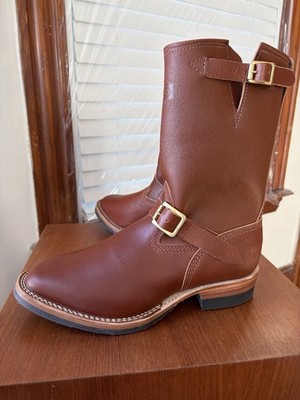 NEW | WESCO x STANDARD & STRANGE 10.5E REDWOOD WAXED FLESH ENGINEER BOOTS 10.5 E