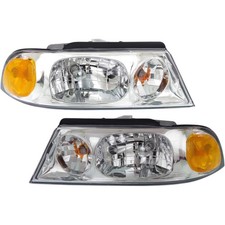 Headlights Set Halogen For 1998-2002 Lincoln Navigator Blackwood