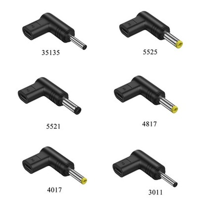 12V Type C Female to DC Connector USB C To DC 3.0x1.1 3.5x1.35 4.0x1.7 4.8x1.7mm