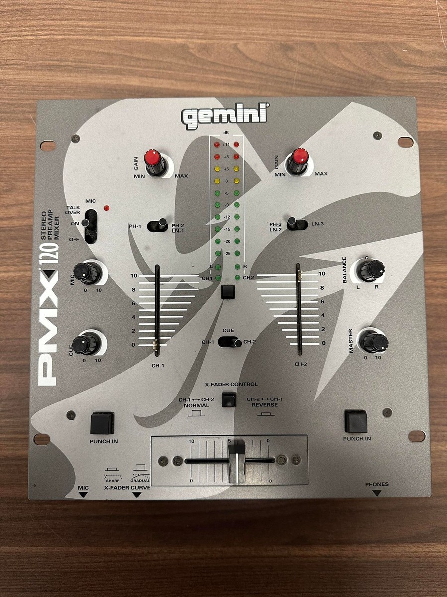 Gemini PMX-120 Stereo 2-Channel Preamp DJ Mixer Very Good | eBay