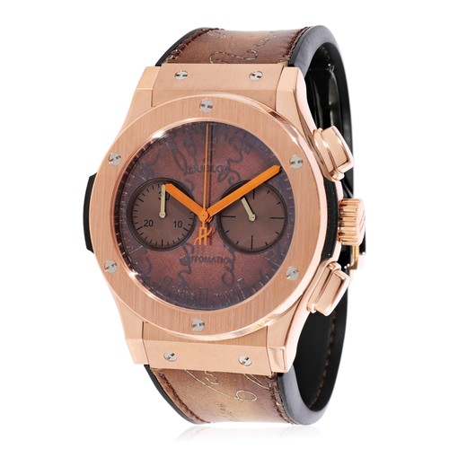 Hublot Berluti Scritto King Gold 521.OX.0500.VR.BER17 Men's Watch in  Rose Gold