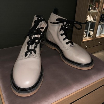 AGL Attilio Giusti Leombruni Moreen Casual Business Stone Leather Ankle Boots