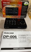 Tascam DP-006 Pocketstudio Multitrack Digital Recorder W/ Box  Manual