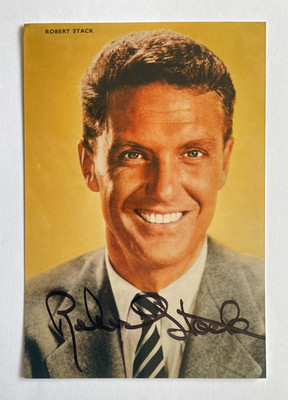 Robert Stack - Im Wind geschrieben - Flugzeug! - Original handsigniertes Autogramm
