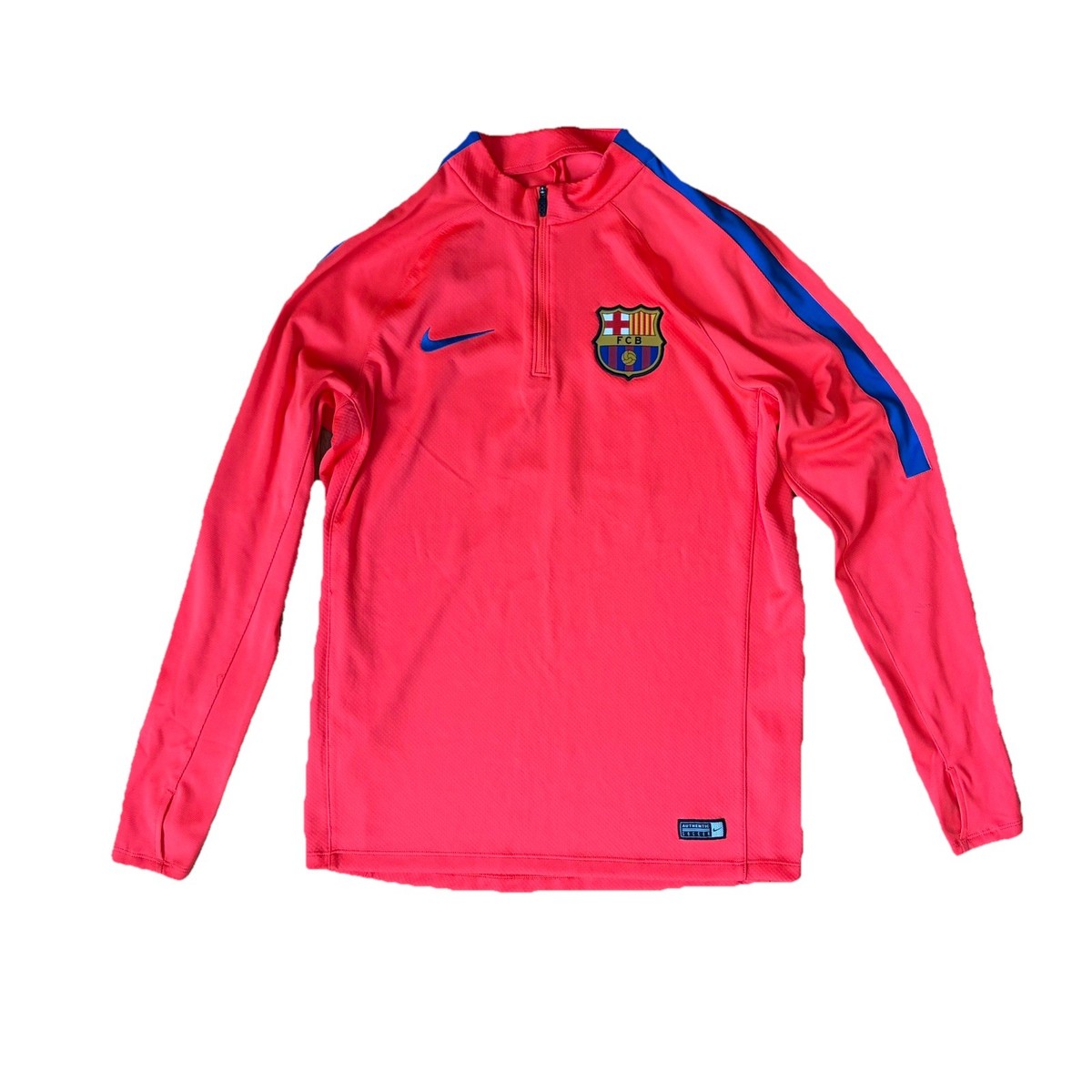 Authentic Nike FCB Barcelona Pullover Jacket 1/4 Zip Warm Up