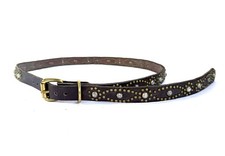 HTC Hollywood Trading Co Japan Narrow Thin Belt Sz 32 Studded Made In USA .