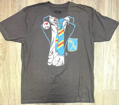AC/DC Chicago Power Up Tour Angus Tie T-Shirt Size XL 