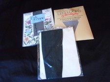 THREE Pairs NOS Vintage 1980's Women's Textured Pantyhose Nylons