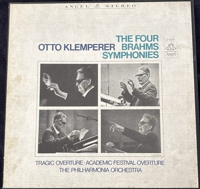 THE 4 BRAHMS SYMPHONIES Otto Klemper & Philharmonic Orchestra in NYC 4Lp Box Set