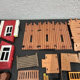Large Playmobil Lot, Barn, Castle, Figures, Accessories, Pirates, Weapons, Etc.