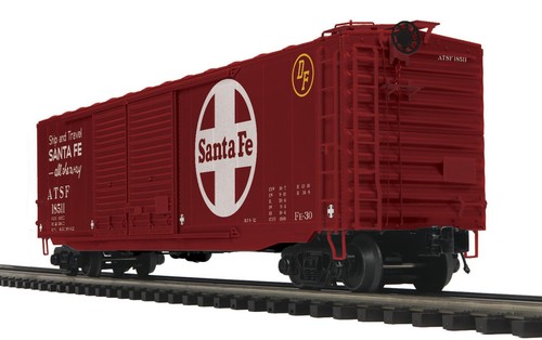 MTH 20-99319 SANTA FE 50' PS-1 VAGÓN DE CARGA CALIBRE 3 RIELES RD # 18529 | Zustand: New