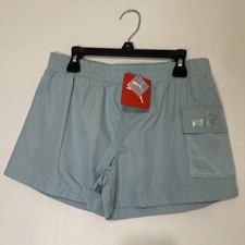 Puma Power Pack Poly Woven Cargo Short Blue Girls Size XL