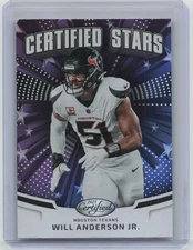 2025 Panini Certified Certified Stars Will Anderson Jr. #CST-WAJ