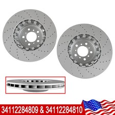 Brake Disc Rotors For BMW M4 M3 M2 Pair Set of 2 Front 380mm 34112284809 US