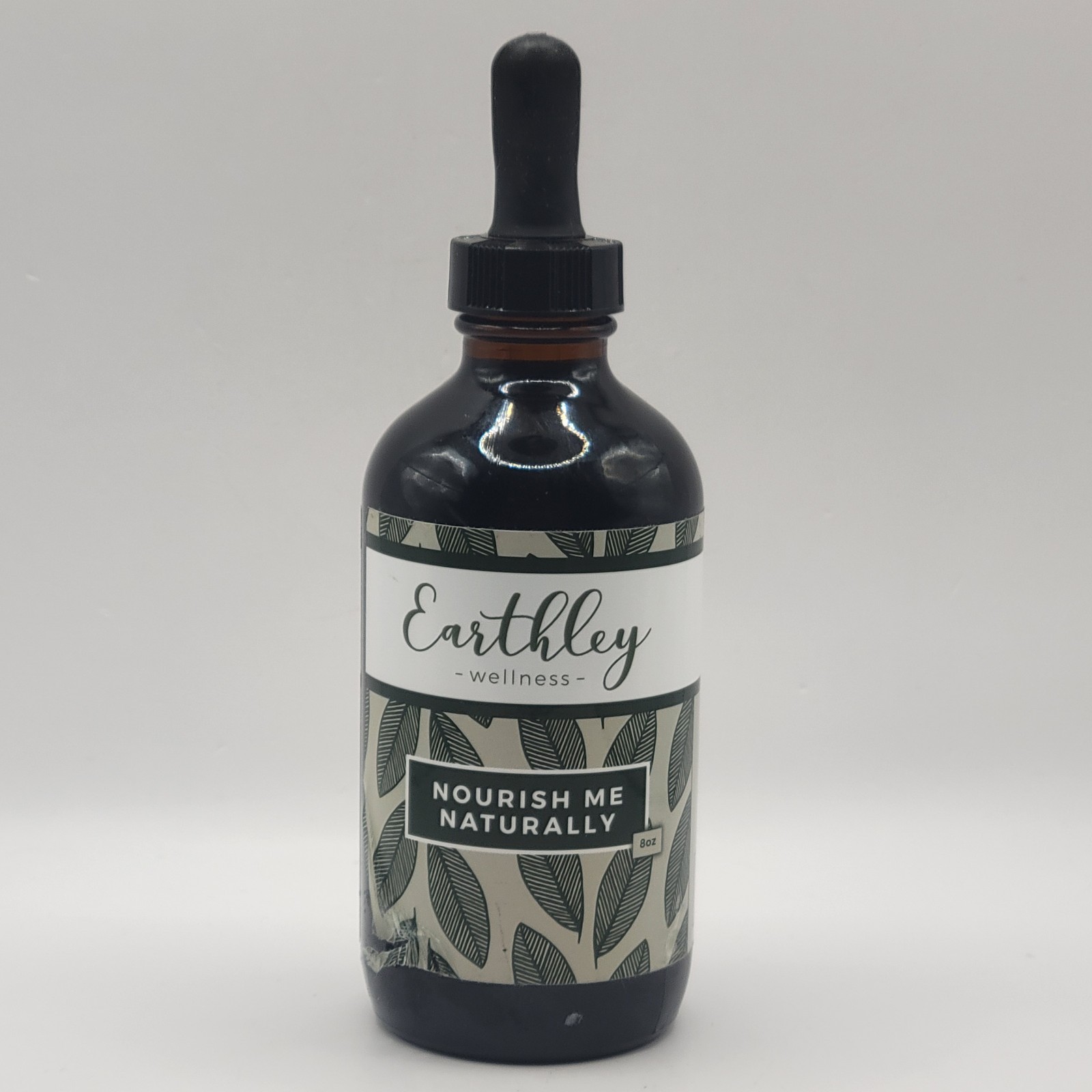 Earthley Wellness NOURISH ME NATURALLY 8oz Glass Bottle With