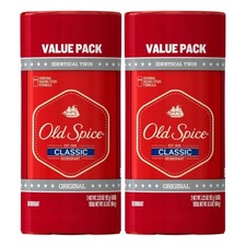 Old Spice Classic Original Scent Deodorant for Men, 3.25 Oz Pack of 2 
