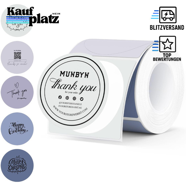 Thermo-Aufkleber Runde Selbstklebende Etiketten 50Mmx50Mm FüR Klassifizierung-image