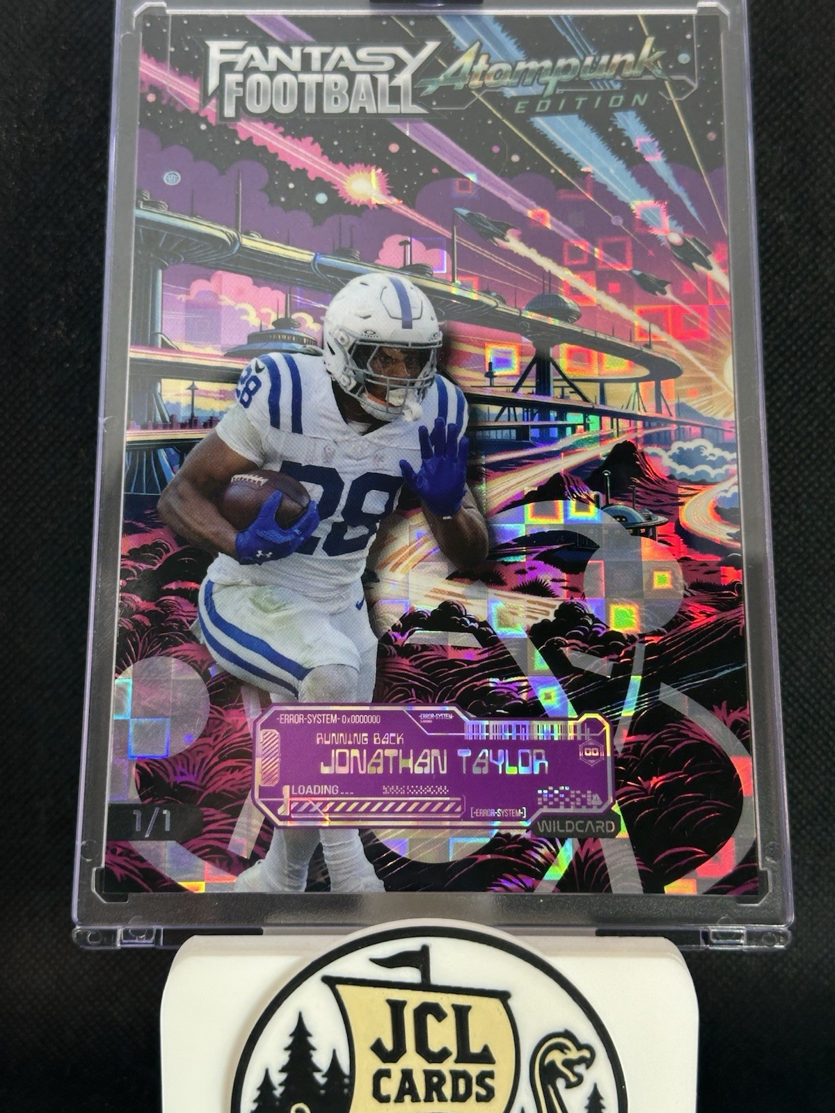 2026 Wild Card Fantasy Football Atompunk - Jonathan Taylor Pandora Mammoth 1/1