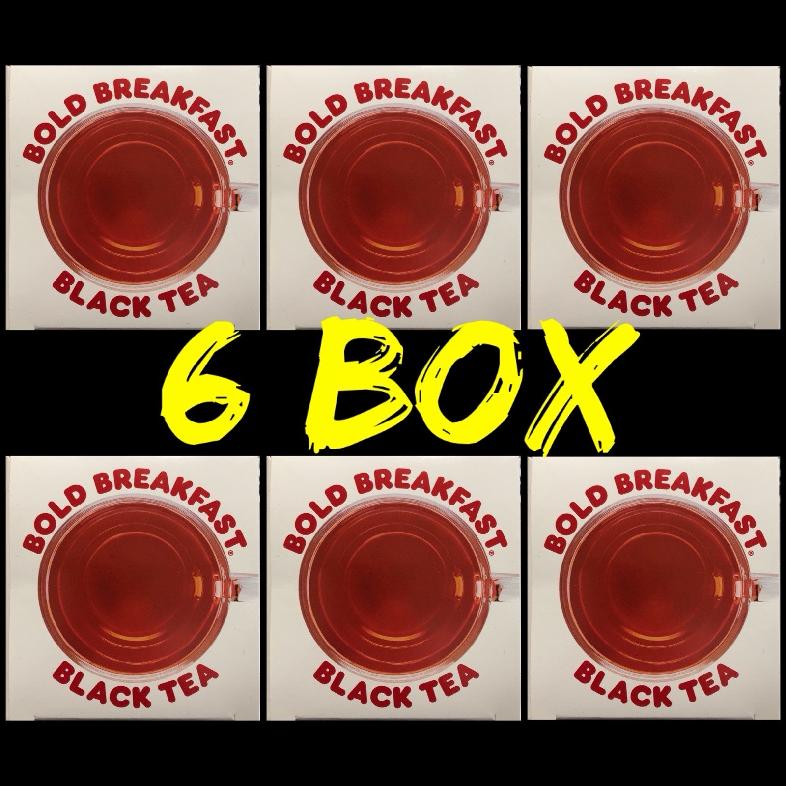 Bold Breakfast Pyramid Sachet 6 Individual Box Total 90 Bags