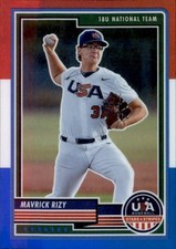 2023 Panini Stars & Stripes USA Baseball #14 Mavrick Rizy Stripes