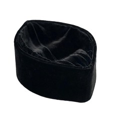 African Native Hat Foldable Velvet Hat Black, Medium:23 7/8"