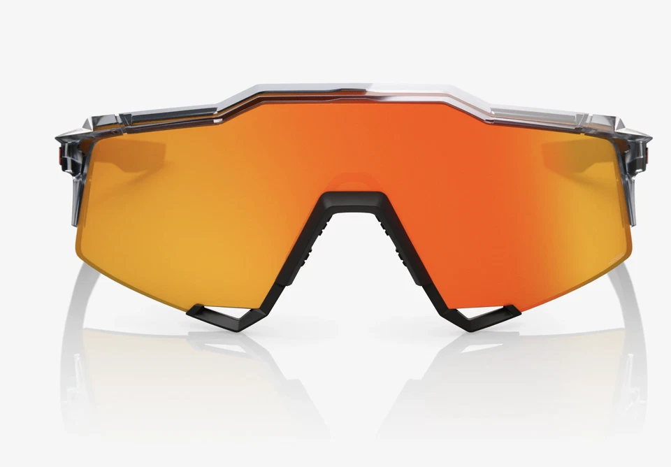 Gafas de sol 100 % Speedcraft - gris translúcido pulido/negro mate - rojo hiper Foto 2 de 2