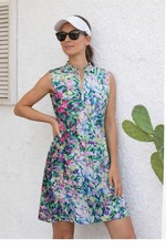 ACEGOLFS Sleeveless Golf Dress Women’s UPF Sun Protection Floral Print XL