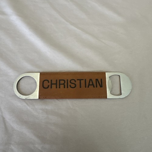 Gift Personalized Leather Bottle Opener Christian Custom