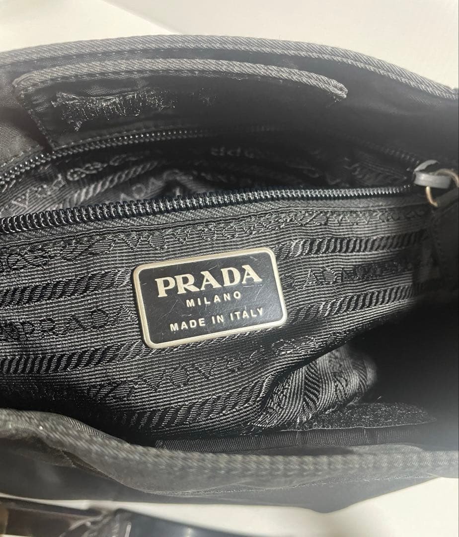 PRADA Nylon Black One Shoulder Triangular Semi - image 9