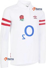 Image of Umbro Unisex England Home Classic Jersey LS Jnr Jersey/Kit Official Licensed YM