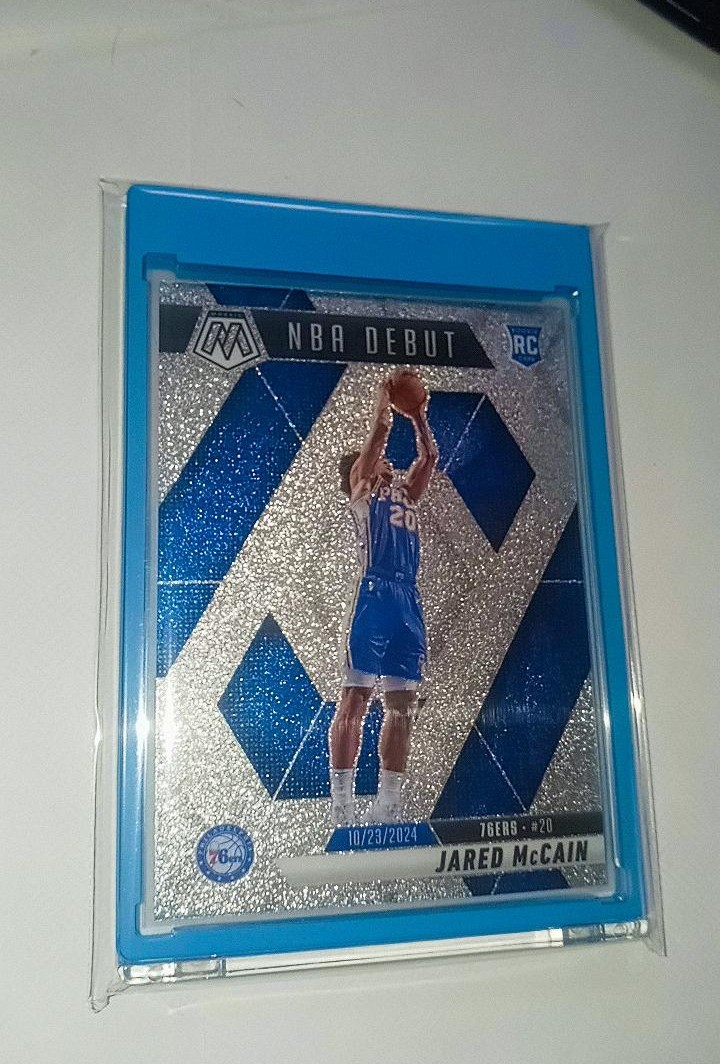 2024-25  Mosaic Jared Mccain #263 Glitter Prizm (RC) SSP Grade It Ultra Rare🔥