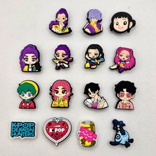 K-Pop Demon Hunters Shoe Charm Crocs Jibbitz PVC Cute Anime Style 15 Variations