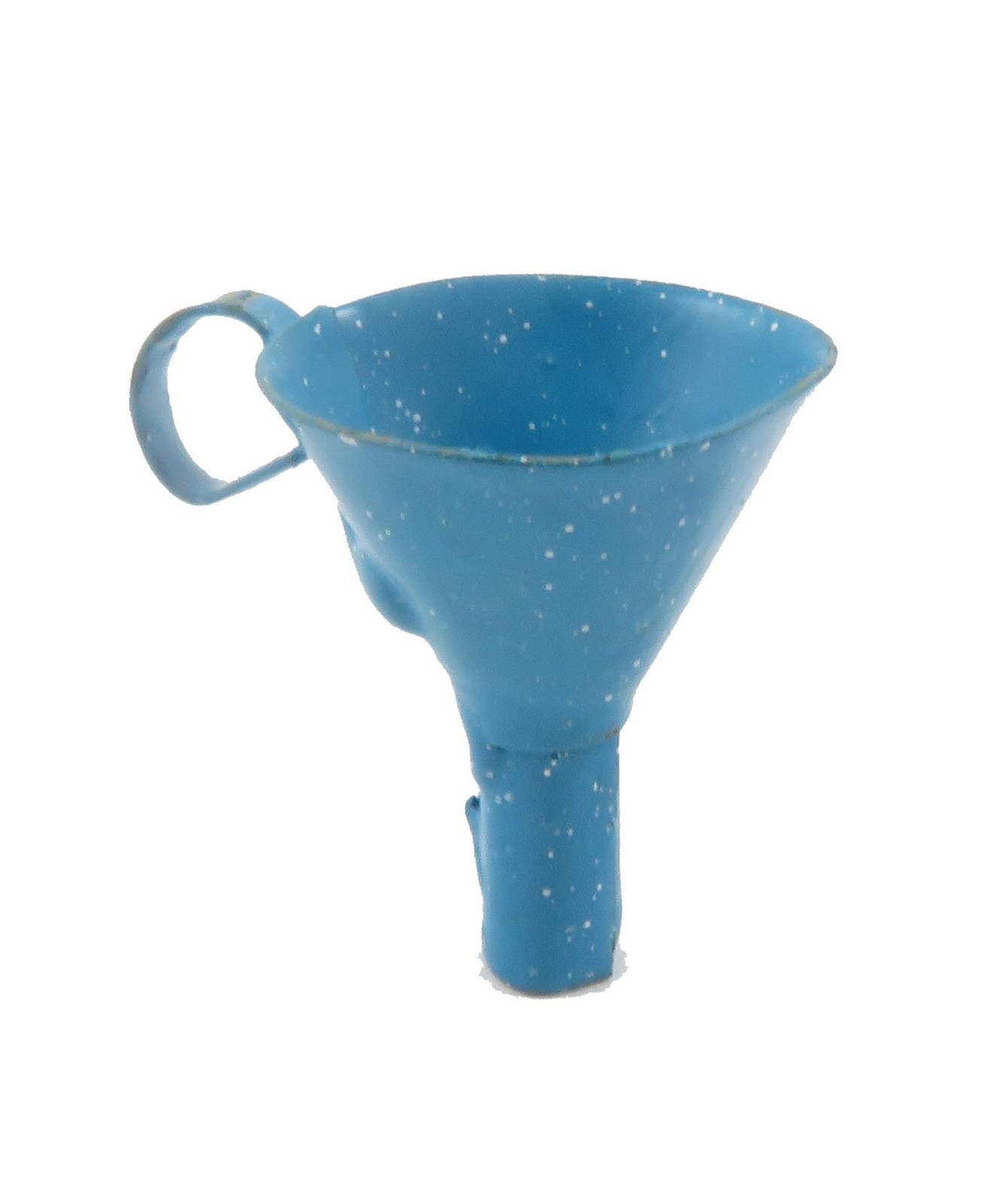 Dolls House Blue Cone Funnel Oil Wine Liquid Pouring Hopper Kitchen Accessory