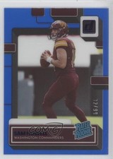 2022 Panini Clearly Donruss Rated Rookie Blue 32/99 Sam Howell #55 1ga9