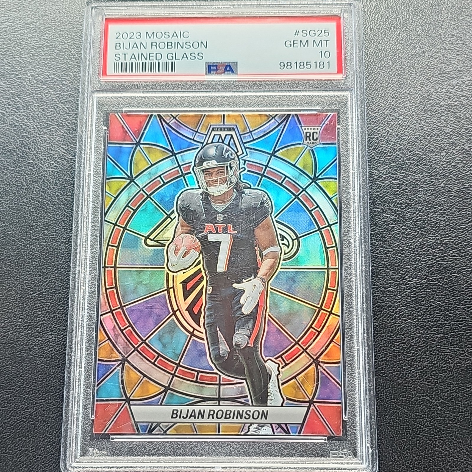 Bijan Robinson Panini Mosaic Stained Glass #SG25 Base