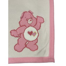 Manta de Colección Care Bears Rosa Love A Lot Felpa Vellón Bordado Corazón 31x39