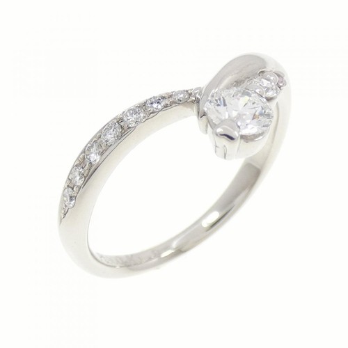 Authentic PT900 Diamond Ring 0.270CT F SI1 3EXT #260-007-131-7762