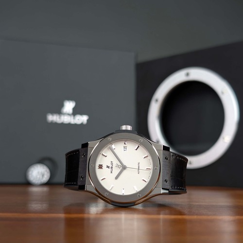 Virtually Unworn Unpolished 42mm Hublot Classic Fusion 542.NX.2611.LR