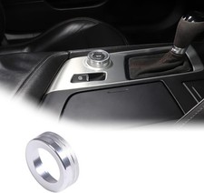 Alloy Car Interior Center Console Multimedia Knob Button Covers Silver